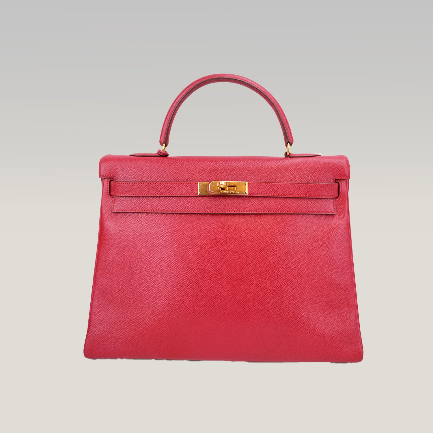 Hermès Kelly 35 borsa a mano rossa