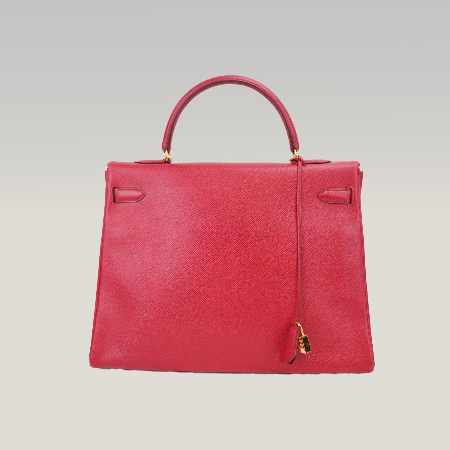 Hermès Kelly 35 borsa a mano rossa