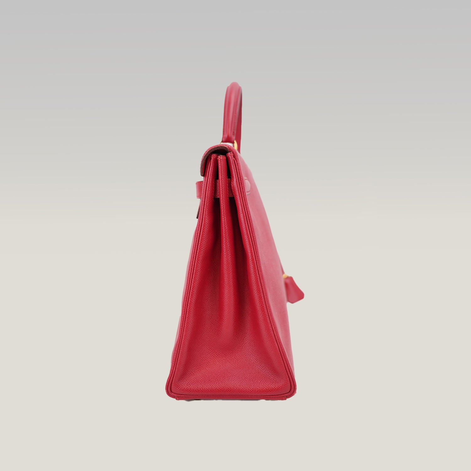 Hermès Kelly 35 borsa a mano rossa