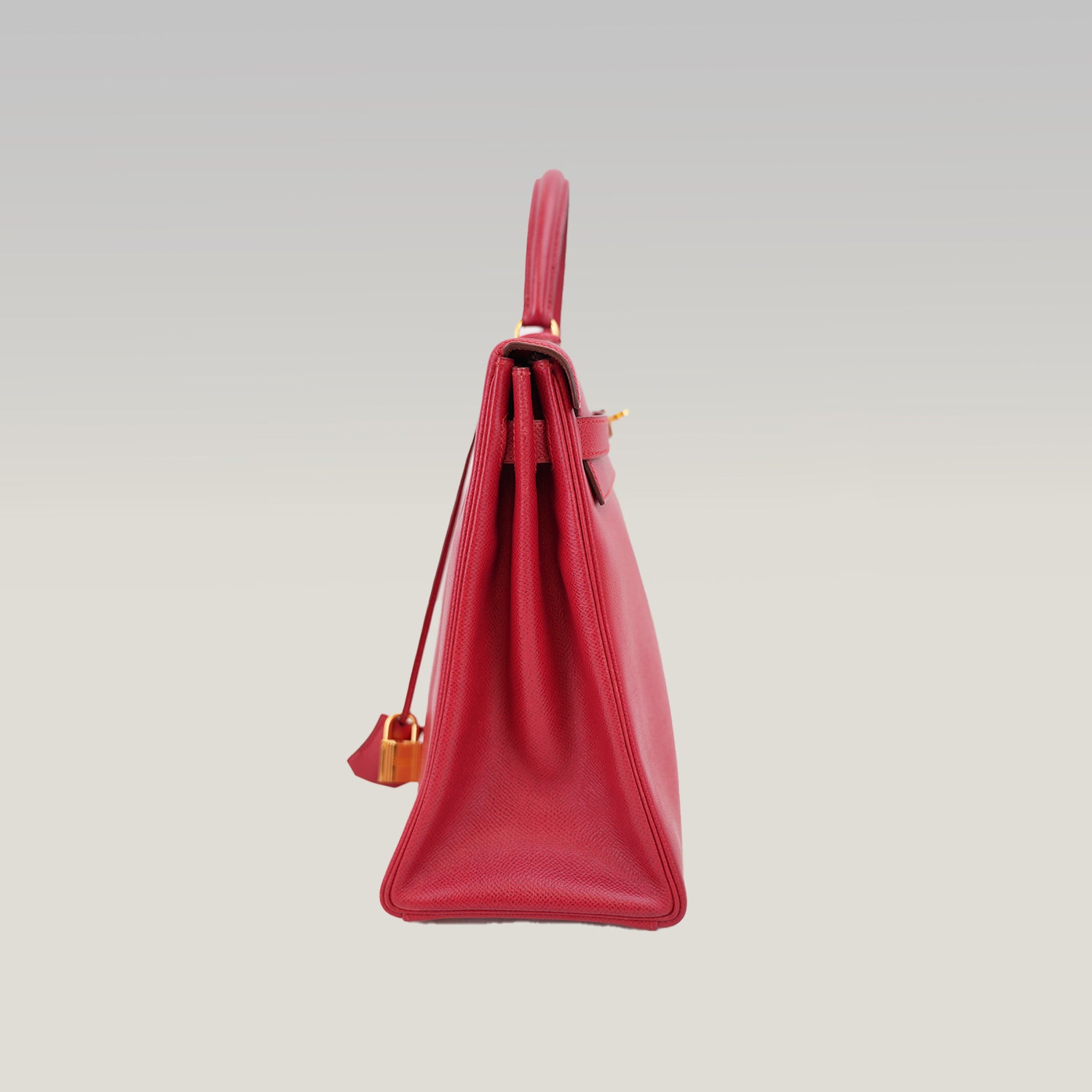 Hermès Kelly 35 borsa a mano rossa