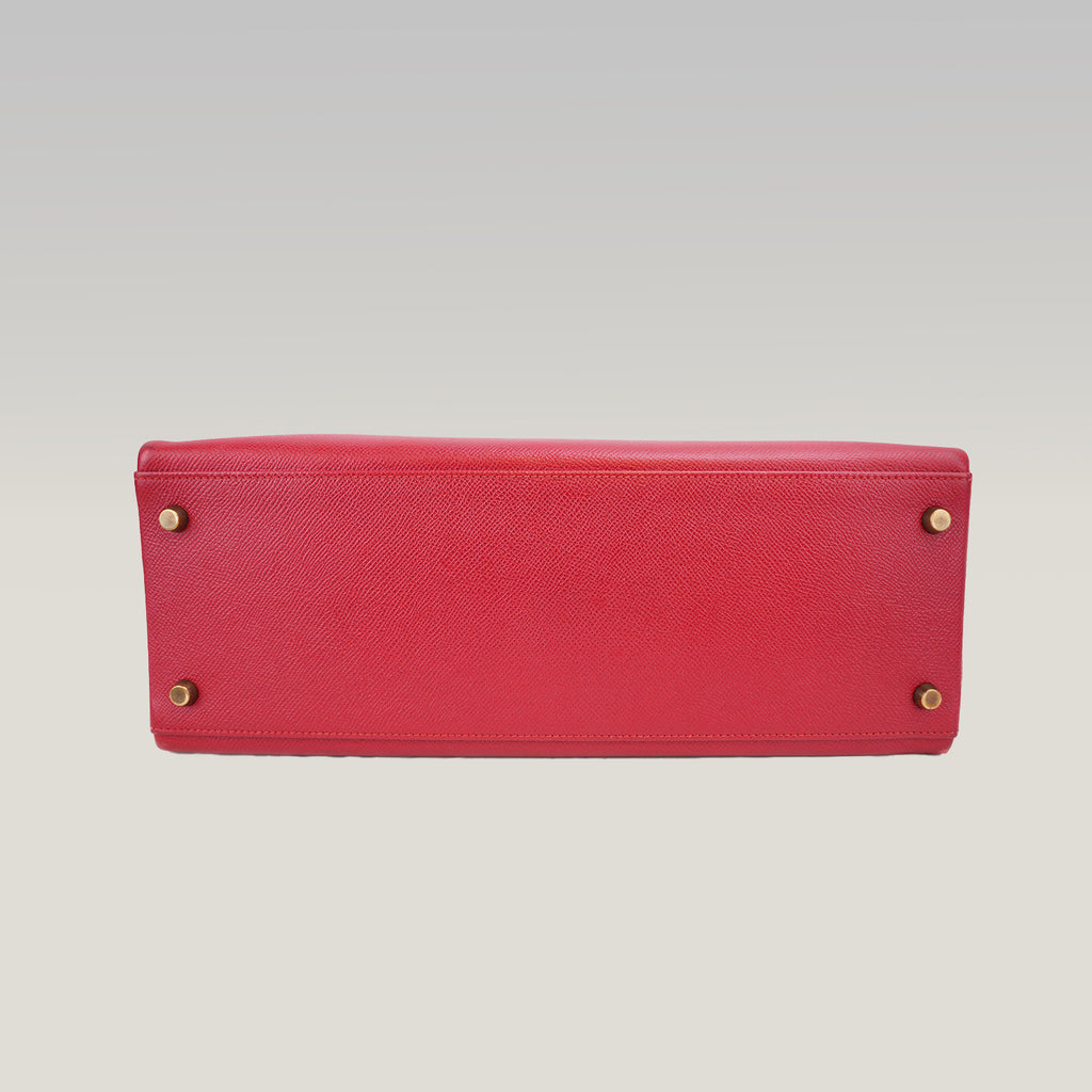 Hermès Kelly 35 red handbag 