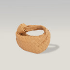 Bottega Veneta Jodie Mini Almond Beige Intrecciato Lambskin Bag