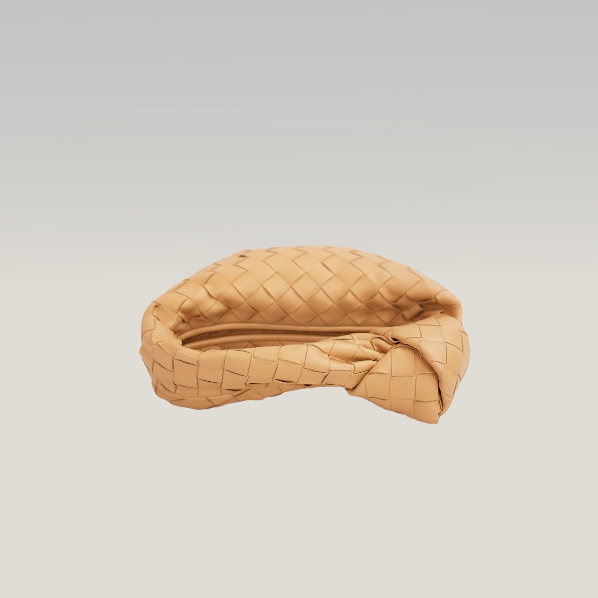 Bottega Veneta Jodie Mini Almond Beige Intrecciato Lambskin Bag