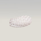Bottega Veneta Jodie Mini Bianca in Pelle di Agnello Intrecciata