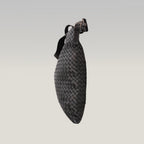 Bottega Veneta Intrecciato VN Borsa Messenger Uomo in Pelle Nappa Nera Crossbody Bag Artigianale