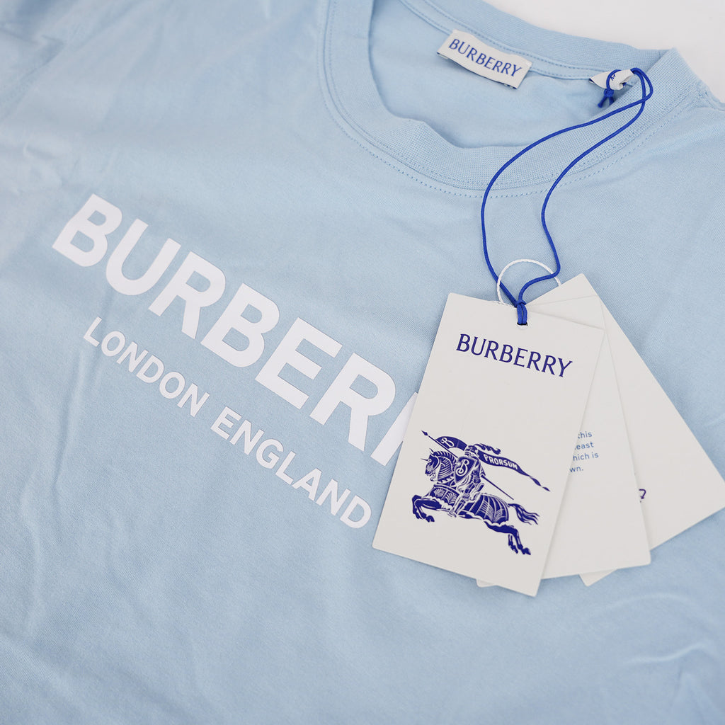 Burberry London Logo T-Shirt Light Blue
