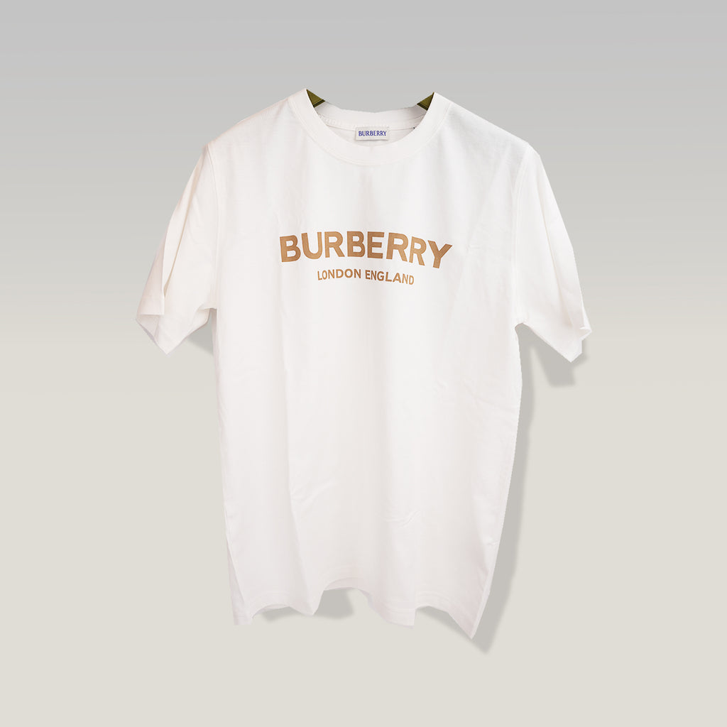 Burberry ‘Ellison’ London Logo Print T-Shirt White