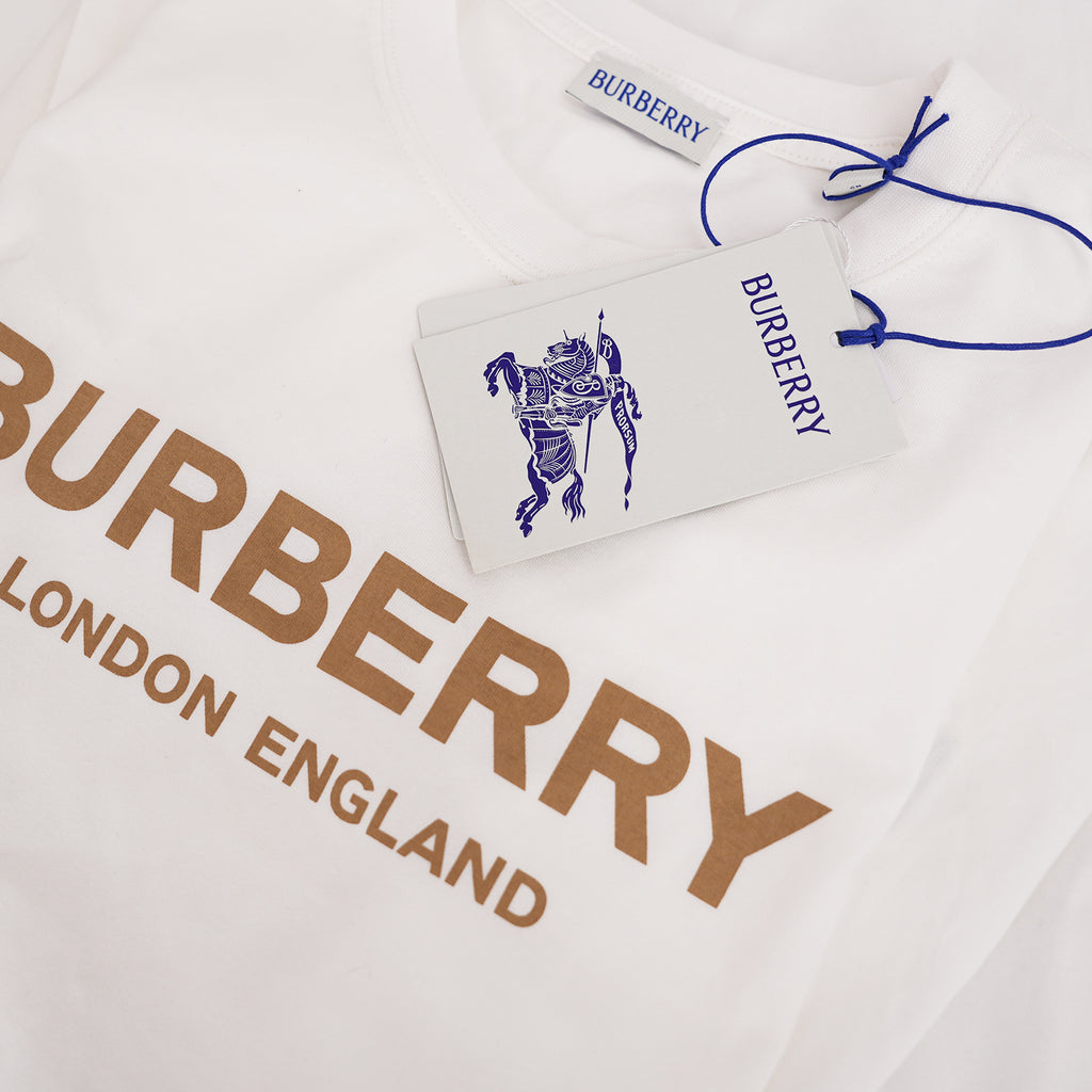 Burberry ‘Ellison’ London Logo Print T-Shirt White