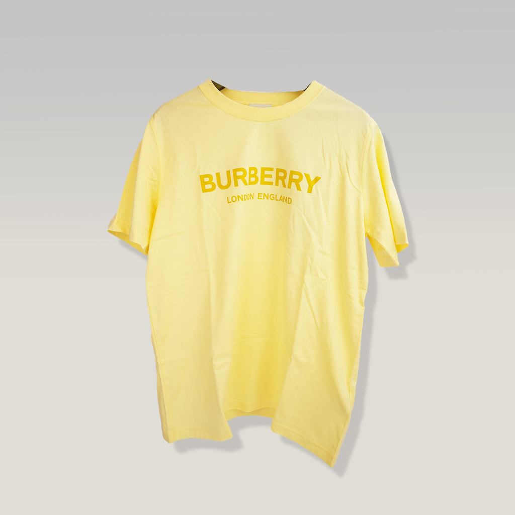 Burberry London Logo T-Shirt Yellow