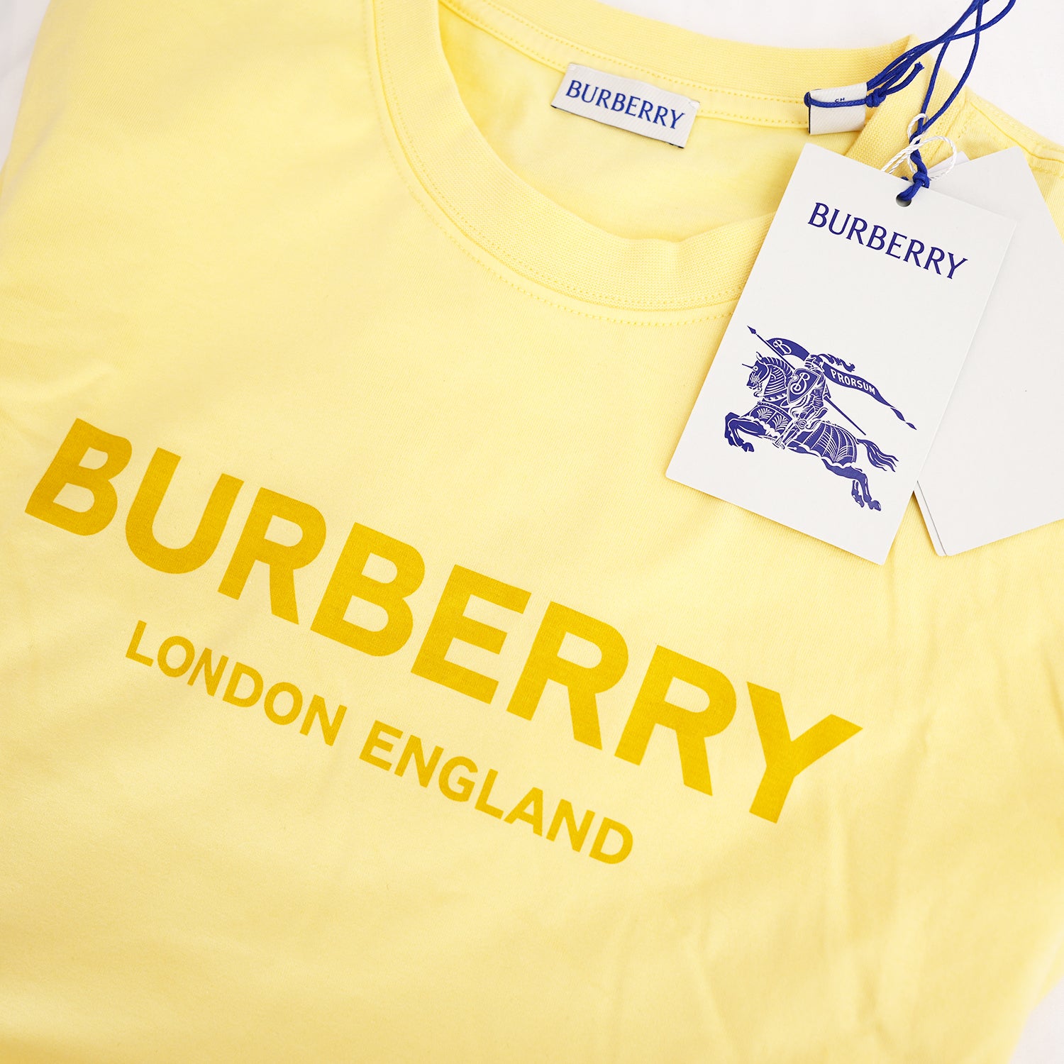 Burberry London Logo T-Shirt Yellow