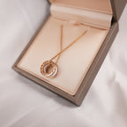 BVLGARI B.zero1 Collana in Oro Rosa, Ceramica Bianca e Diamanti