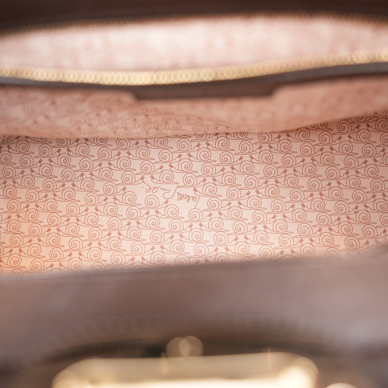 Bvlgari Isabella Rossellini Beige Canvas & Brown Leather Top Handle Bag