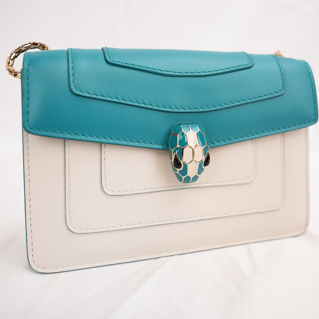 Bvlgari Serpenti Forever Mini WOC Multicolor Leather Chain Bag