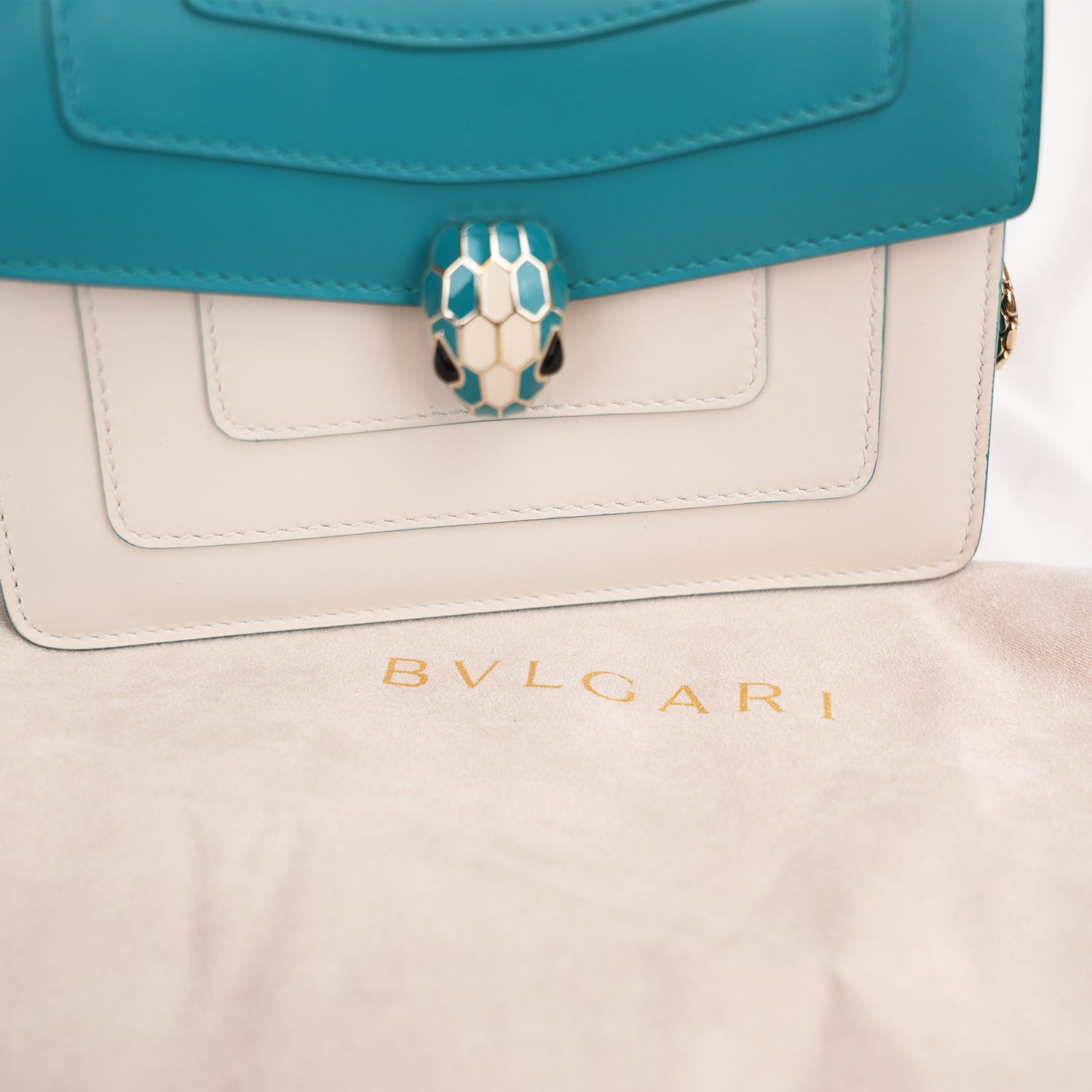 Bvlgari Serpenti Forever Mini WOC Multicolor Leather Chain Bag