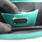 Bvlgari Serpenti Forever Small Crossbody Bag Verde in Pelle con Chiusura Snake Head