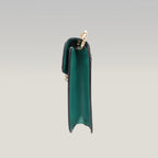 Bvlgari Serpenti Forever Small Crossbody Bag Verde in Pelle con Chiusura Snake Head