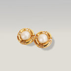 Chanel Orecchini a Clip Vintage in Metallo Dorato con Perla – Bijoux Donna