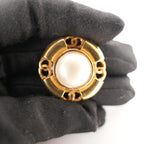 Chanel Orecchini a Clip Vintage in Metallo Dorato con Perla – Bijoux Donna