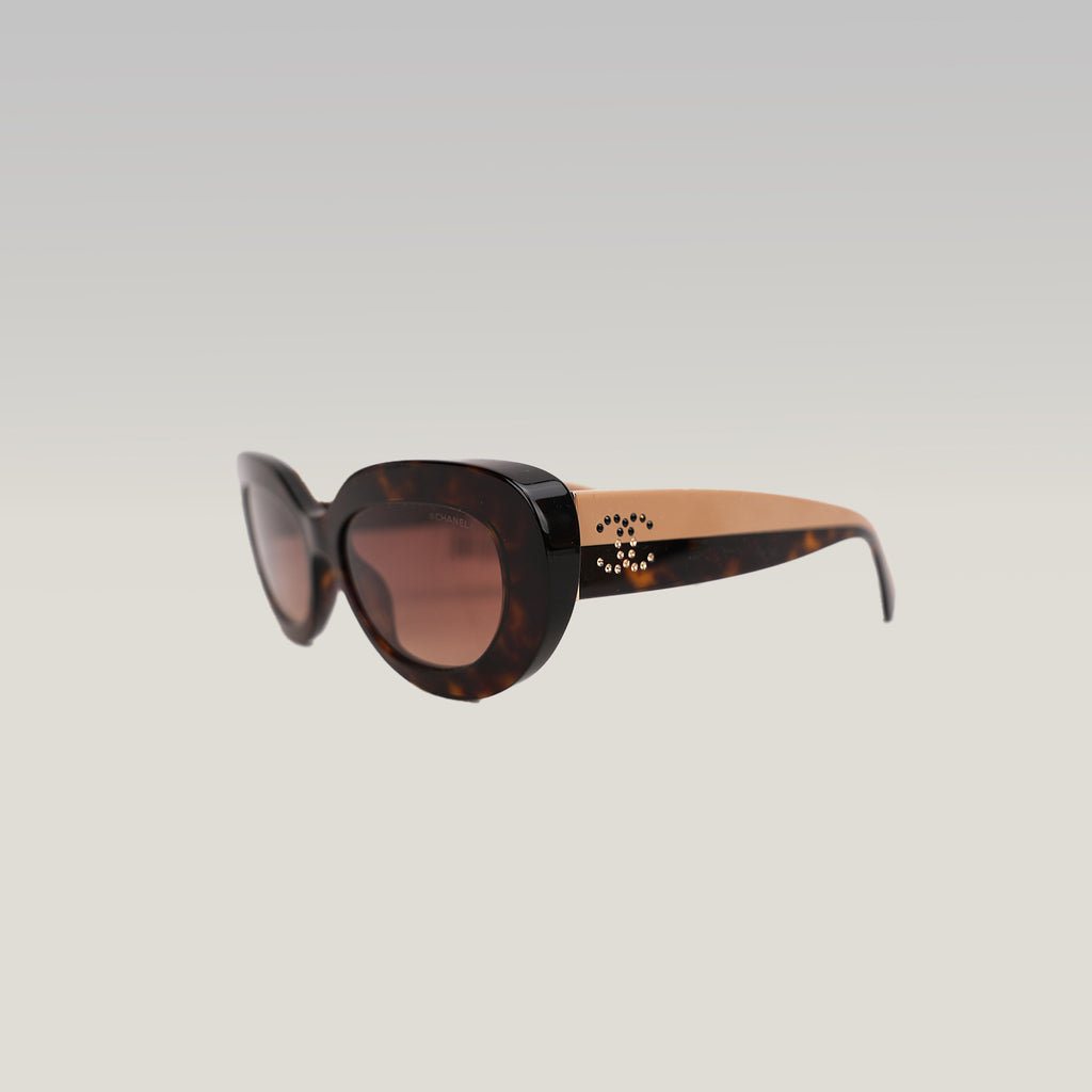 Chanel Square Optical Glasses in Dark Tortoiseshell Acetate