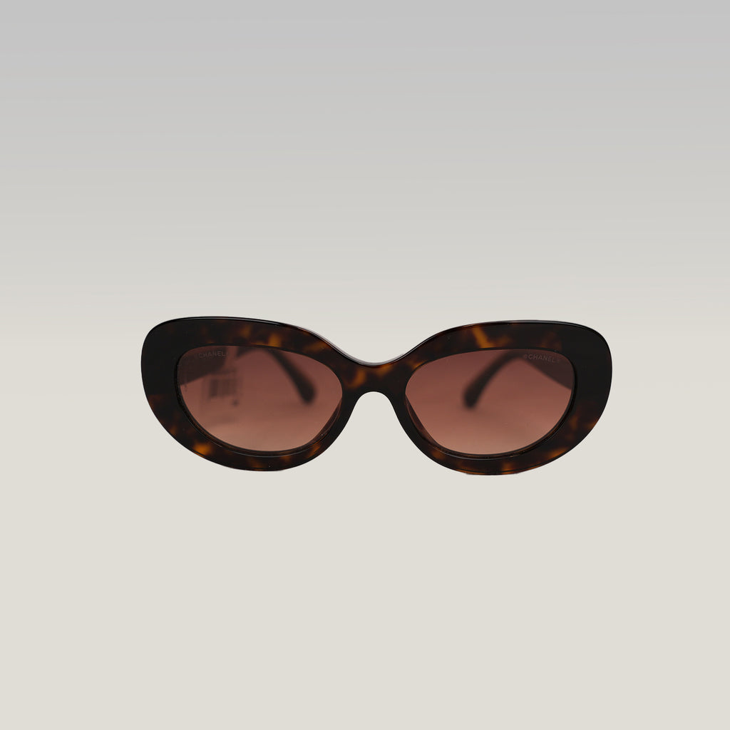Chanel Square Optical Glasses in Dark Tortoiseshell Acetate