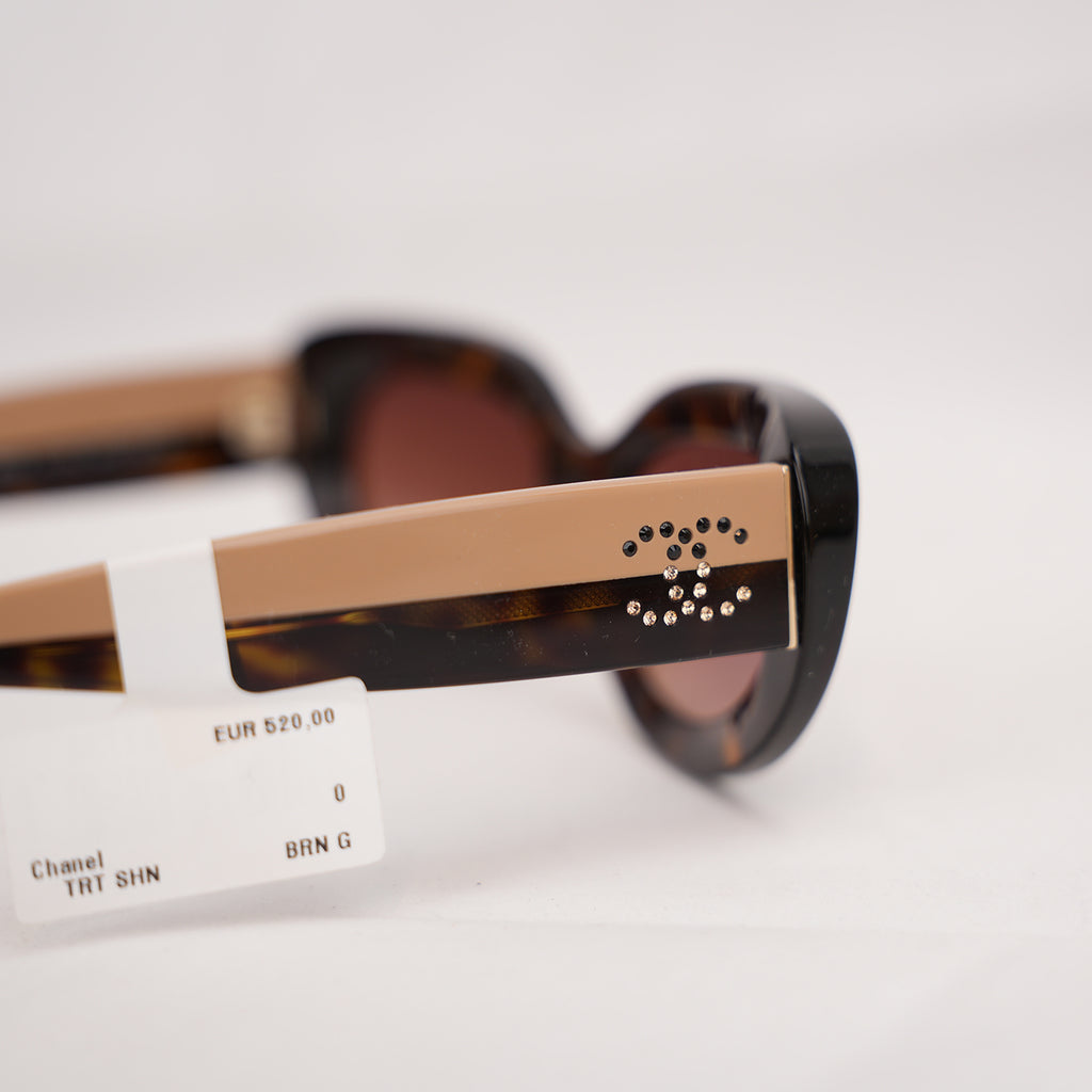 Chanel Square Optical Glasses in Dark Tortoiseshell Acetate