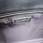 Chanel Paris Biarritz Tote Bag Grande in Pelle Nera Trapuntata con Hardware Argentato – 2013