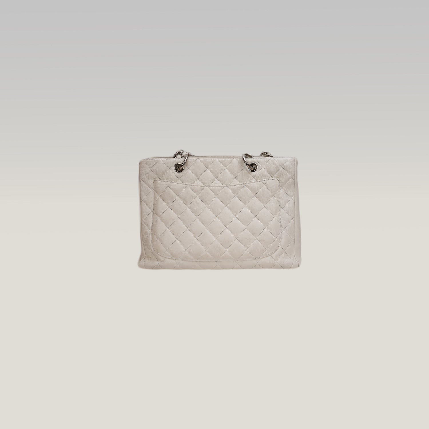 Chanel GST – Borsa Tote in Caviar Bianca
