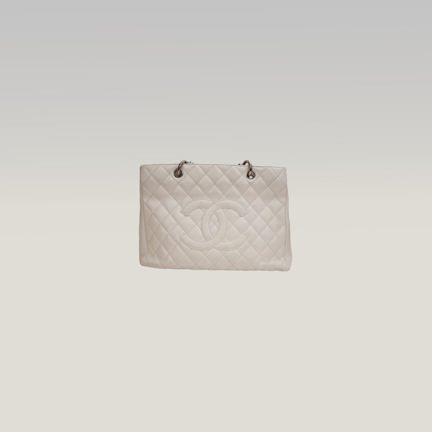 Chanel GST – Borsa Tote in Caviar Bianca