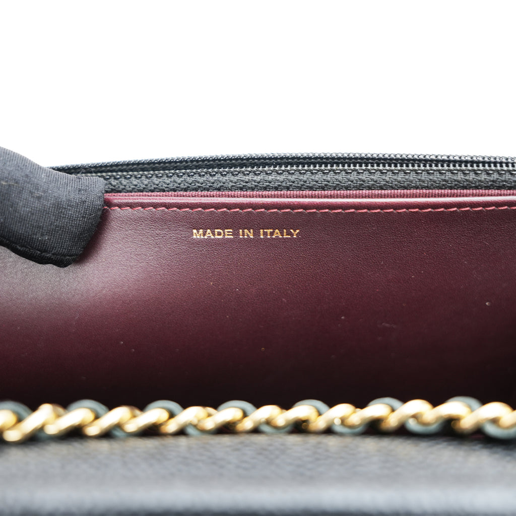 Chanel WOC Classic Nera Caviar Oro