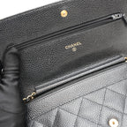 Chanel WOC Classic Nera Caviar Oro
