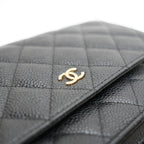 Chanel WOC Classic Nera Caviar Oro