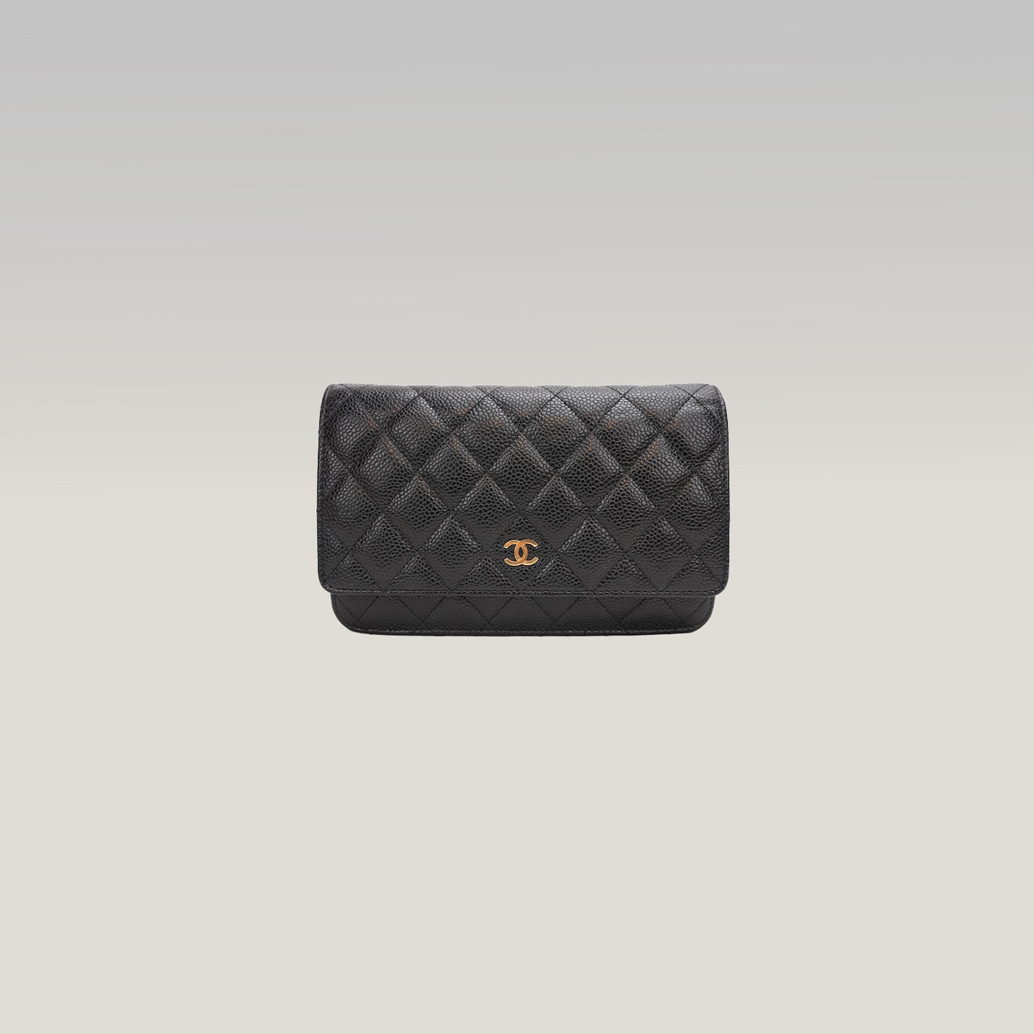 Chanel WOC Classic Nera Caviar Oro
