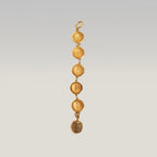 Chanel Rue Cambon Gold-Tone CC Medallion Bracelet Vintage 1980s