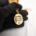 Chanel Rue Cambon Gold-Tone CC Medallion Bracelet Vintage 1980s