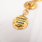Chanel Rue Cambon Gold-Tone CC Medallion Bracelet Vintage 1980s