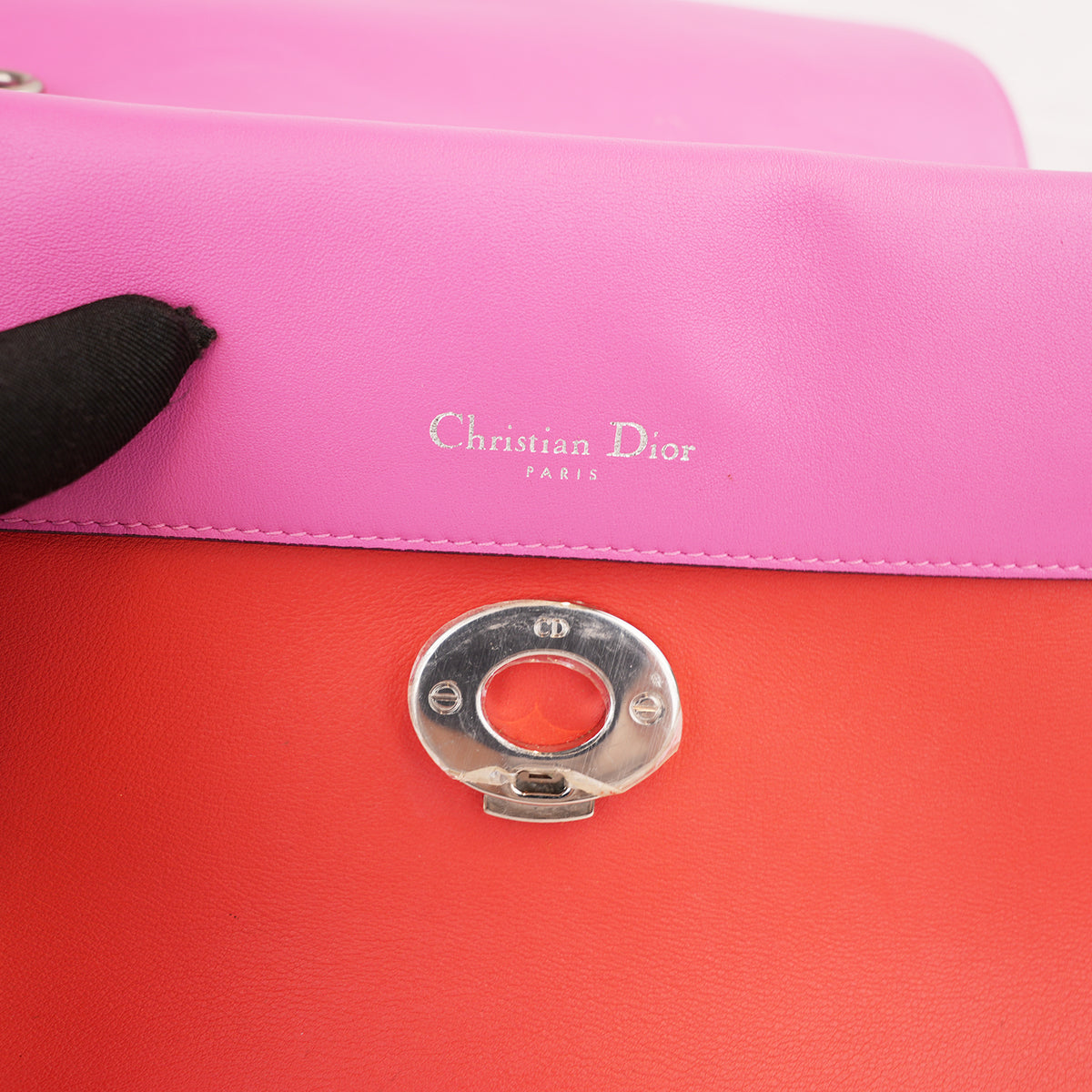 Dior Be Dior Small Rossa in Pelle con Manico Superiore e Tracolla