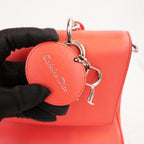 Dior Be Dior Small Rossa in Pelle con Manico Superiore e Tracolla
