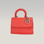 Dior Be Dior Small Rossa in Pelle con Manico Superiore e Tracolla