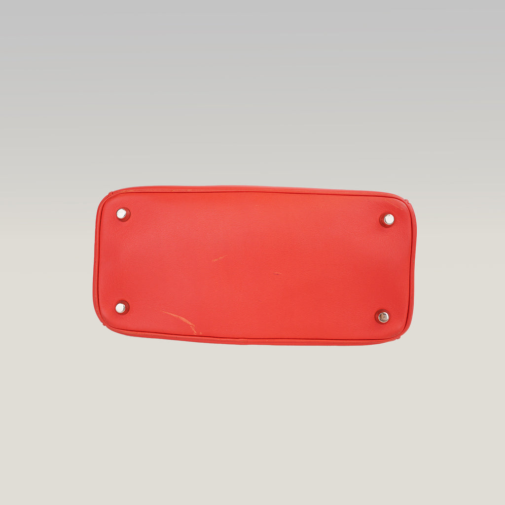 Dior Be Dior Small Rossa in Pelle con Manico Superiore e Tracolla