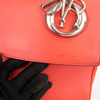 Dior Be Dior Small Rossa in Pelle con Manico Superiore e Tracolla