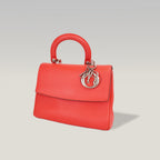 Dior Be Dior Small Rossa in Pelle con Manico Superiore e Tracolla
