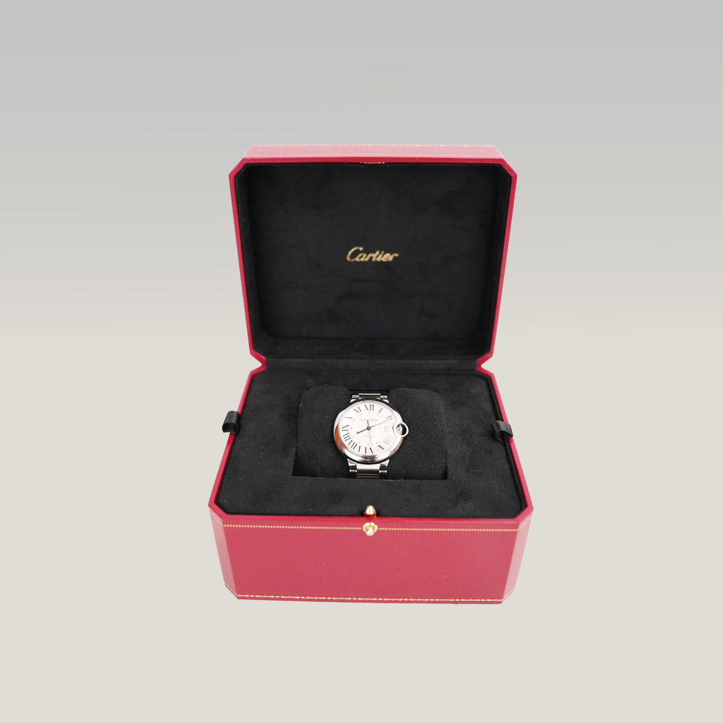 Cartier Ballon Bleu de Cartier in Acciaio con Quadrante Argentato – Scatola e Garanzia 2022