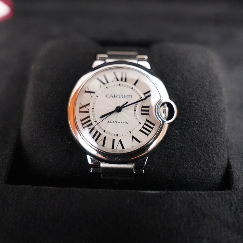 Cartier Ballon Bleu de Cartier in Acciaio con Quadrante Argentato – Scatola e Garanzia 2022