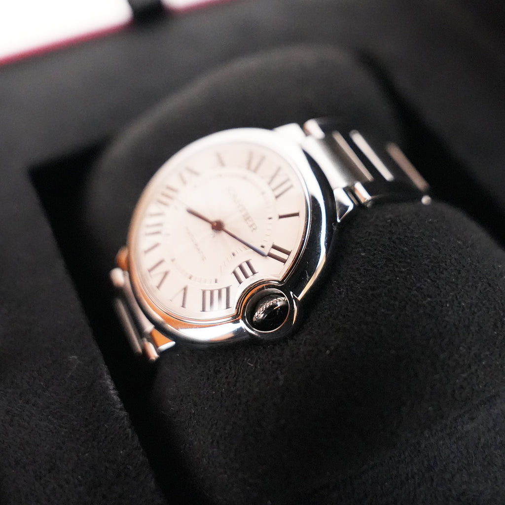Cartier Ballon Bleu de Cartier in Acciaio con Quadrante Argentato – Scatola e Garanzia 2022