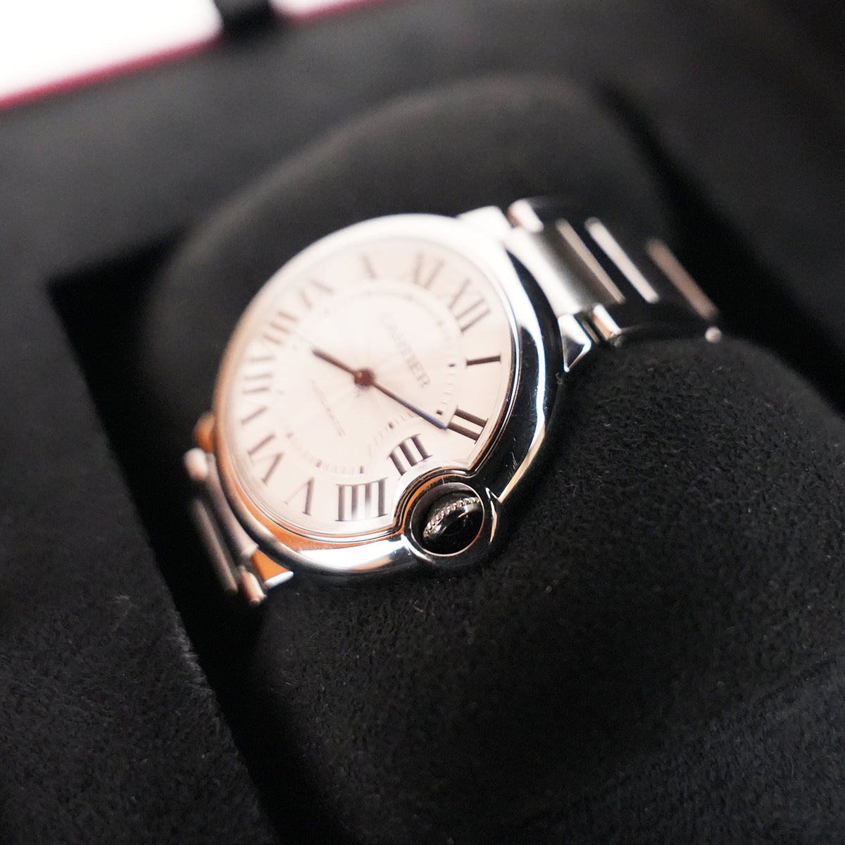 Cartier Ballon Bleu de Cartier in Acciaio con Quadrante Argentato – Scatola e Garanzia 2022