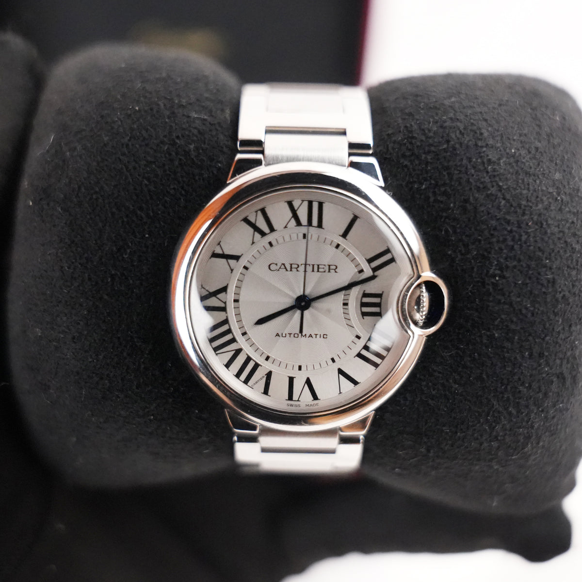 Cartier Ballon Bleu de Cartier in Acciaio con Quadrante Argentato – Scatola e Garanzia 2022