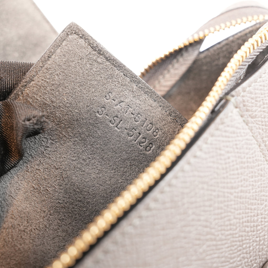 Celine Micro Belt Bag Borsa a Mano in Pelle di Vitello Martellata Grigia 24 cm
