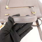 Celine Micro Belt Bag Borsa a Mano in Pelle di Vitello Martellata Grigia 24 cm