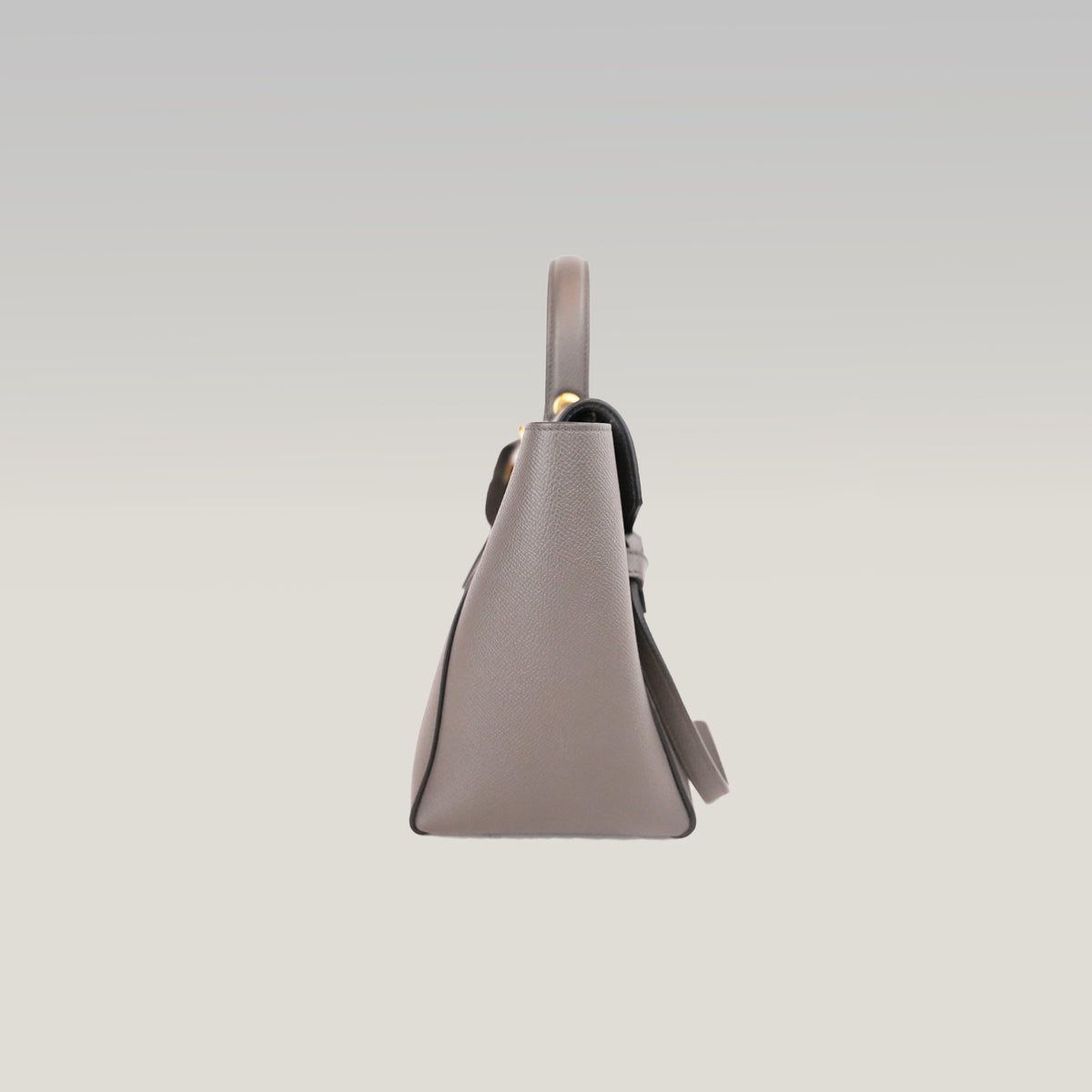 Celine Micro Belt Bag Borsa a Mano in Pelle di Vitello Martellata Grigia 24 cm