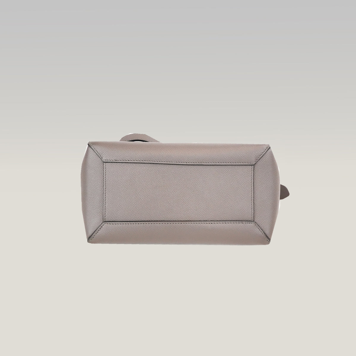 Celine Micro Belt Bag Borsa a Mano in Pelle di Vitello Martellata Grigia 24 cm